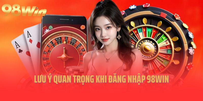 Lưu ý quan trọng khi đăng nhập 98win